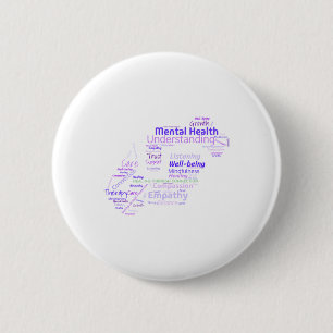 Healing Through Connection 6 Cm Round Badge