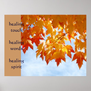 healing touch art healing words prints Nurses
