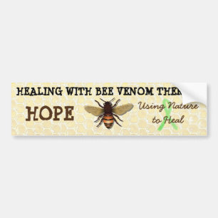 Healing with Bee Venom Therapy Bumper Sticker