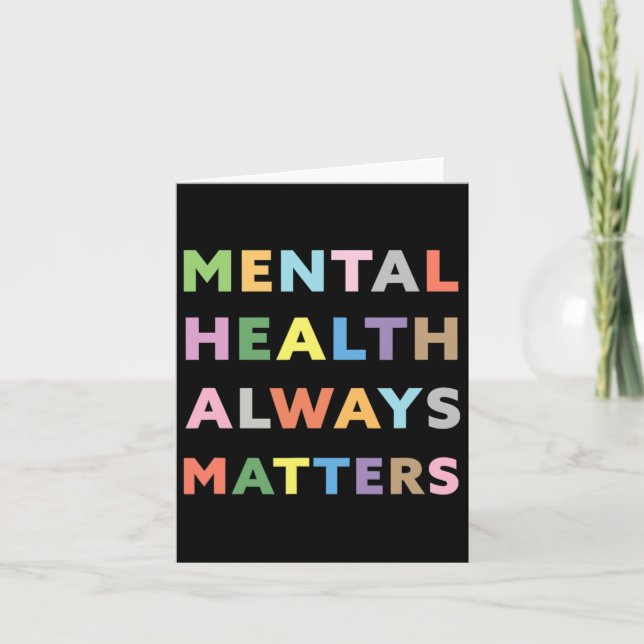 Health Always Problems Awareness Therapy Therapist Card (Front)