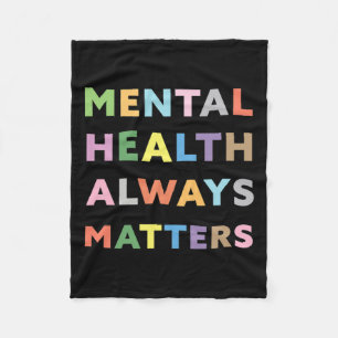 Health Always Problems Awareness Therapy Therapist Fleece Blanket