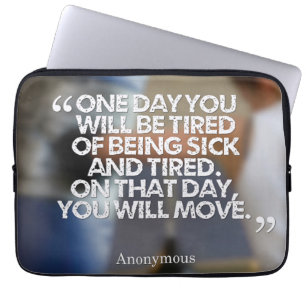 Health and Fitness Motivational Laptop Sleeve