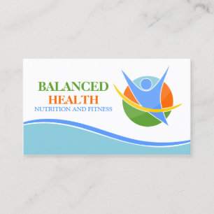 Health and Nutrition Coach Business Card