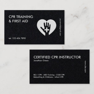 Health and Safety CPR Instructor Business Card
