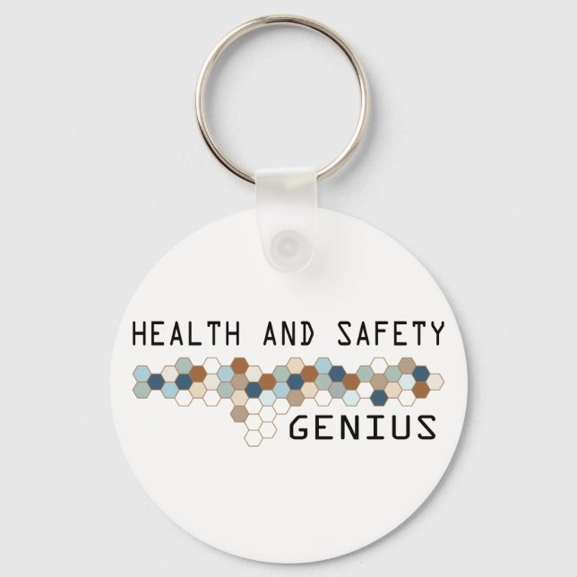 Health and Safety Genius Key Ring (Front)