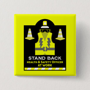 Health And Safety Gifts For Employees 15 Cm Square Badge