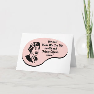 Health and Safety Officer Voice Card