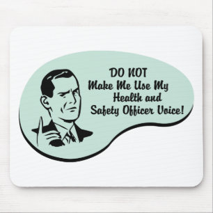 Health and Safety Officer Voice Mouse Mat