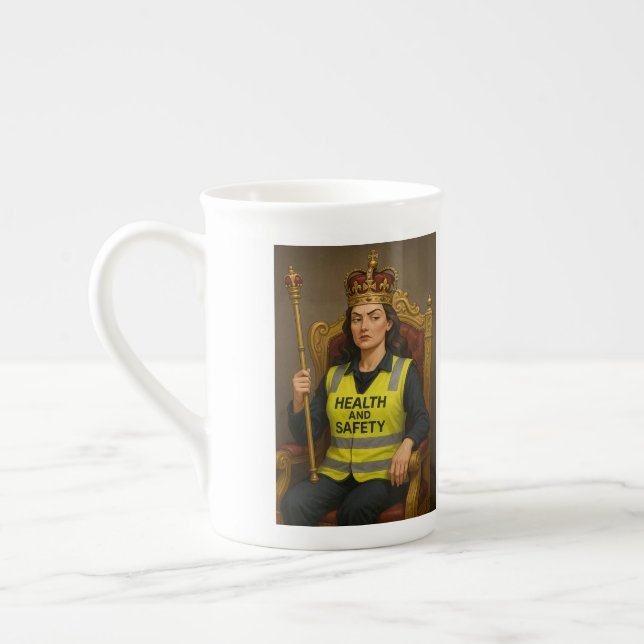 Health and Safety Queen mug (Left)