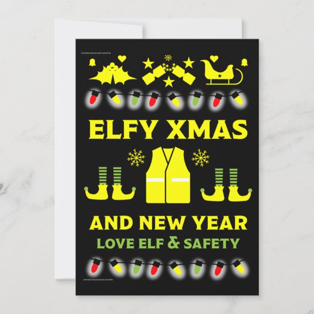 Health And Safety Xmas Gifts    Holiday Card (Front)