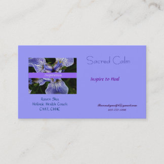 Health and wellness business card