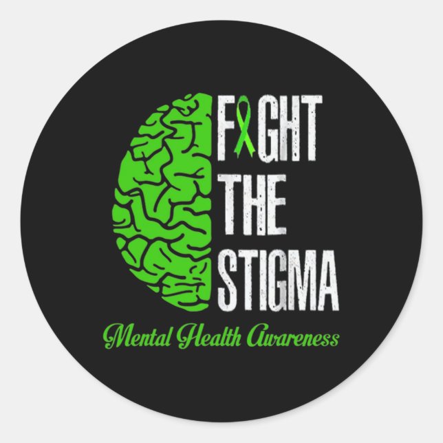 Health Awareness  Classic Round Sticker (Front)
