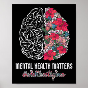 Health Awareness End The Stigma Mental Awareness  Poster