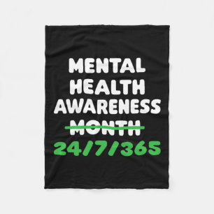 Health Awareness For Suicide Prevention Fleece Blanket
