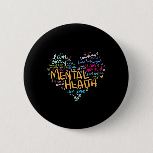 Health Awareness Gifts Depression  6 Cm Round Badge