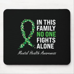Health Awareness Green Ribbon 3 Mouse Mat