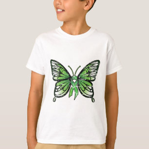 Health Awareness Green Ribbon Butterfly T-Shirt