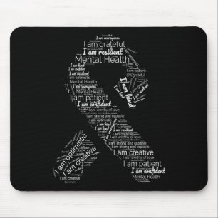 Health Awareness Green Ribbon In May Support Mouse Mat