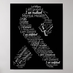 Health Awareness Green Ribbon In May Support  Poster