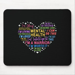 Health Awareness Heart Mouse Mat