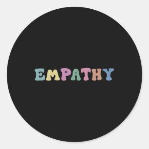 Health Awareness Kindness Empathy Classic Round Sticker