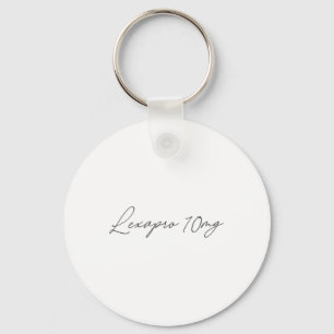 Health Awareness - lexapro 10mg - Cursive Key Ring