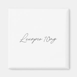 Health Awareness - lexapro 10mg - Cursive  Magnet
