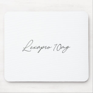 Health Awareness - lexapro 10mg - Cursive  Mouse Mat