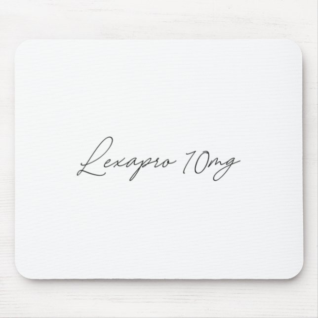 Health Awareness - lexapro 10mg - Cursive  Mouse Mat (Front)