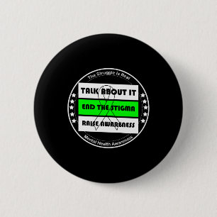 Health Awareness Mental Health Autism Awareness 6 Cm Round Badge
