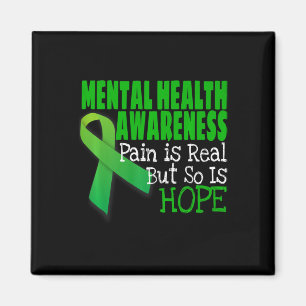 Health Awareness Mental Health Ribbon Magnet