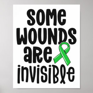 Health Awareness Some Wounds Are Invisible 1 Poster
