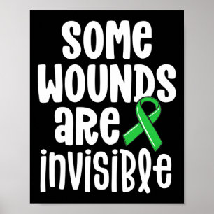 Health Awareness Some Wounds Are Invisible Poster