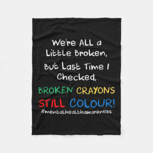 Health Awareness Suicide Prevention Gift Fleece Blanket
