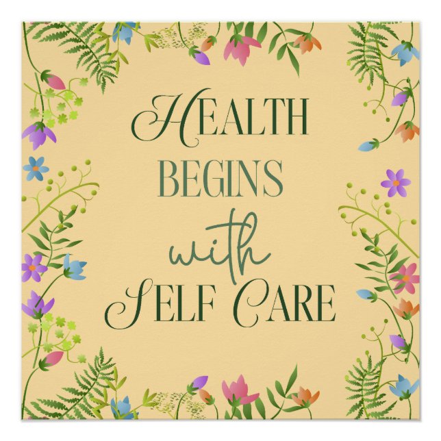 Health Begins with Self care Poster (Front)