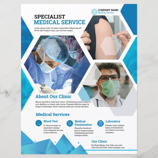 Health Care Clinic Service Flyer (Front)