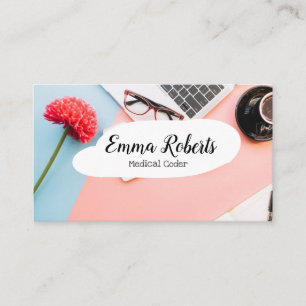 Health Care Job Medical Coder Business Card