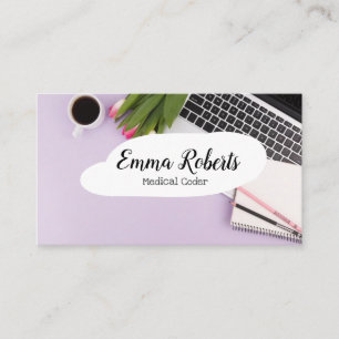 Health Care Job Medical Coder Business Card