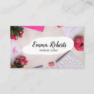Health Care Job Medical Coder Business Card