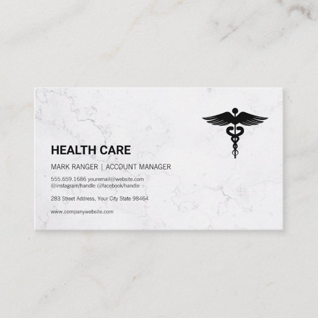 Health Care  | Medical Symbol Appointment Card (Front)