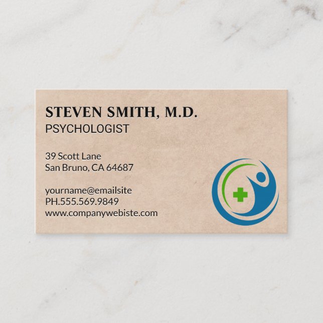 Health Care | Physician Logo Business Card (Front)