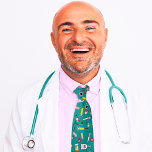 Health Care Professional Novelty Tie<br><div class="desc">Great to bring a little levity into any health care professional's life. Customize the background color to anything you'd like - or ask me,  I'm happy to help.</div>