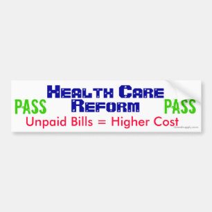 Health Care Reform Bumper Sticker