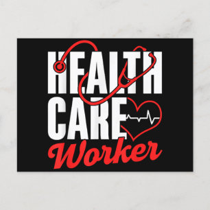 Health Care Worker Free Universal Affordable Healt Holiday Postcard