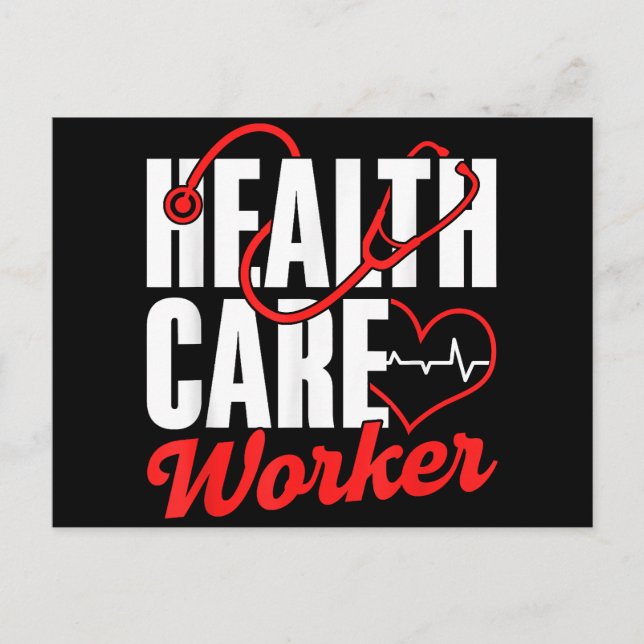 Health Care Worker Free Universal Affordable Healt Holiday Postcard (Front)