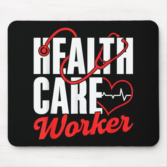 Health Care Worker Free Universal Affordable Healt Mouse Mat (Front)