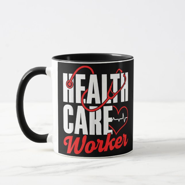 Health Care Worker Free Universal Affordable Healt Mug (Left)