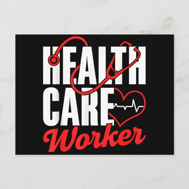 Health Care Worker Free Universal Affordable Healt Postcard (Front)