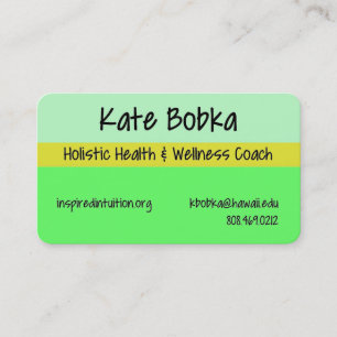 Health Coach Business Card