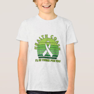 Health Coach Counsellors Suicide Mental Health Awa Tri-Blend Shirt